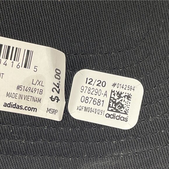 Adidas Aeroready Hat Men’s X/XL Producer Stretch Fit Ball Cap Black/White - Picture 9 of 11